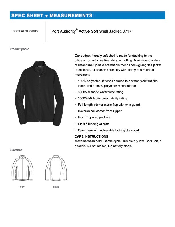 Men's Port Authority® Active Soft Shell Jacket
