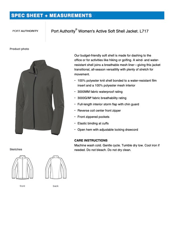 Port Authority® Women's Active Soft Shell Jacket