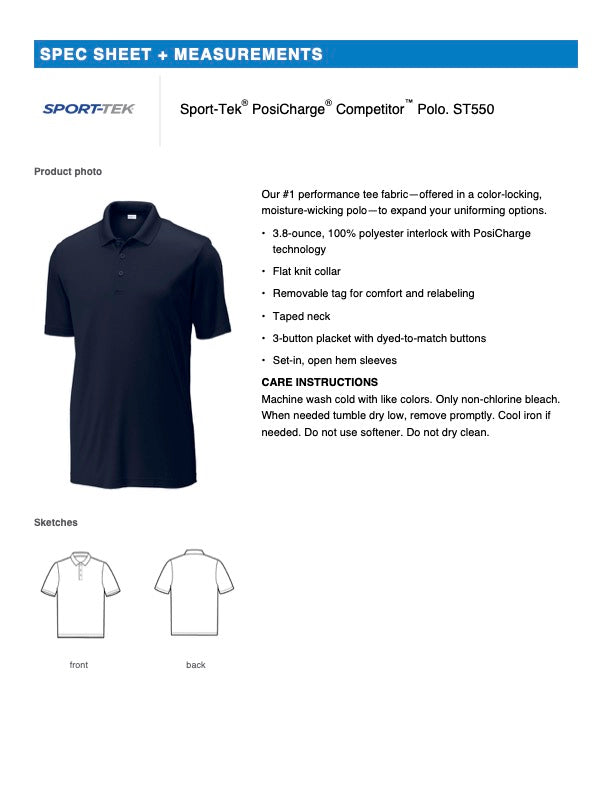 Sport-Tek® PosiCharge® Competitor™ Polo