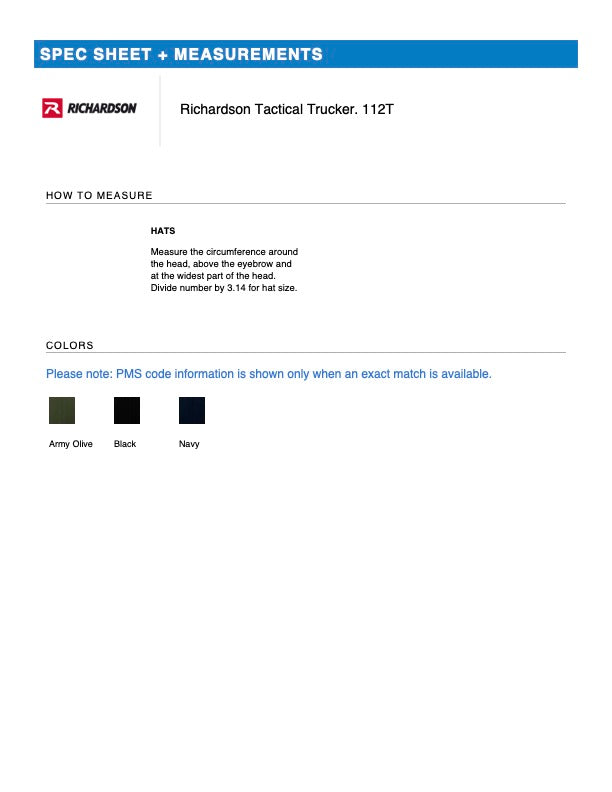 Richardson Tactical Trucker 112