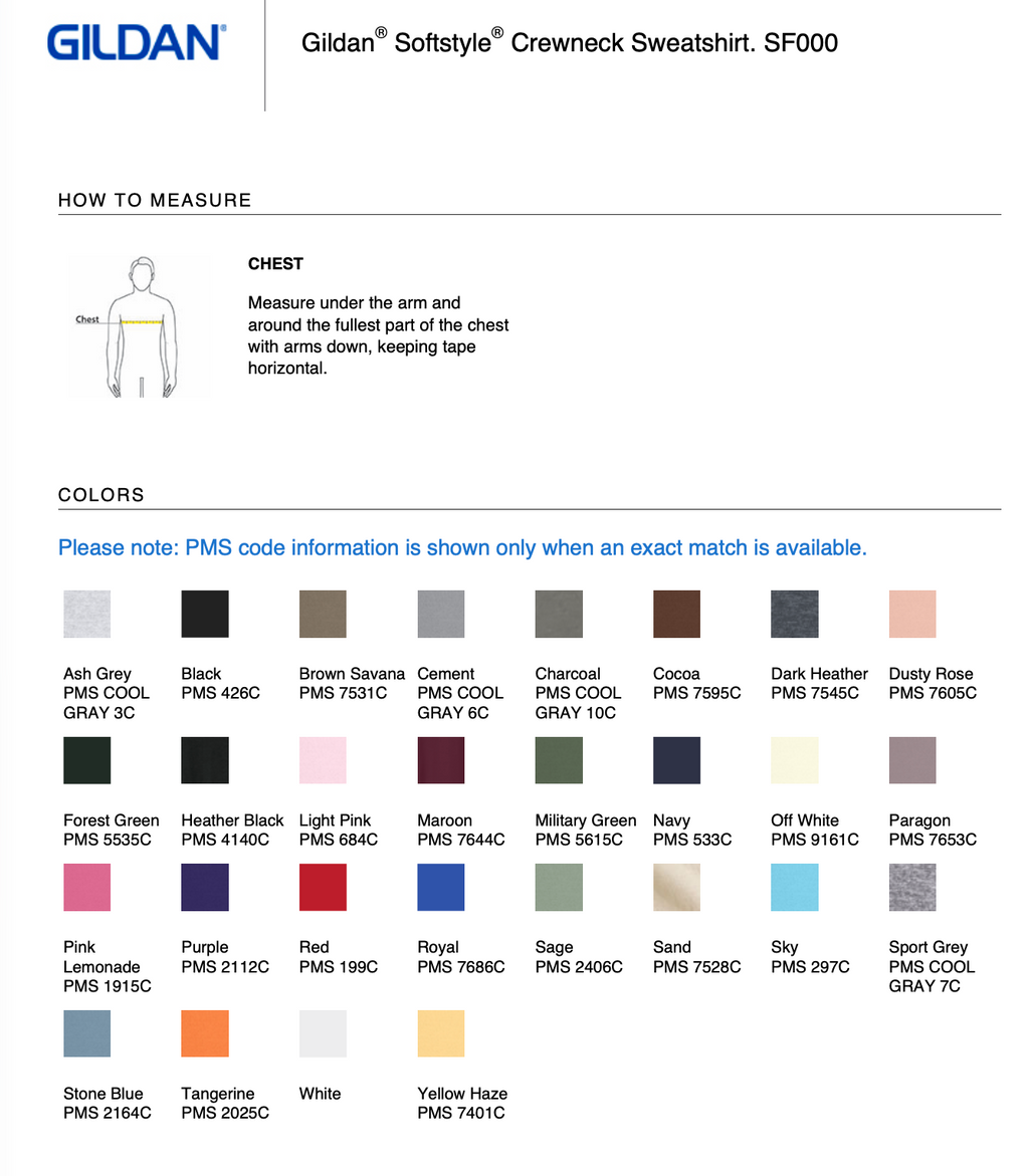 Gildan® Softstyle® Crewneck Sweatshirt