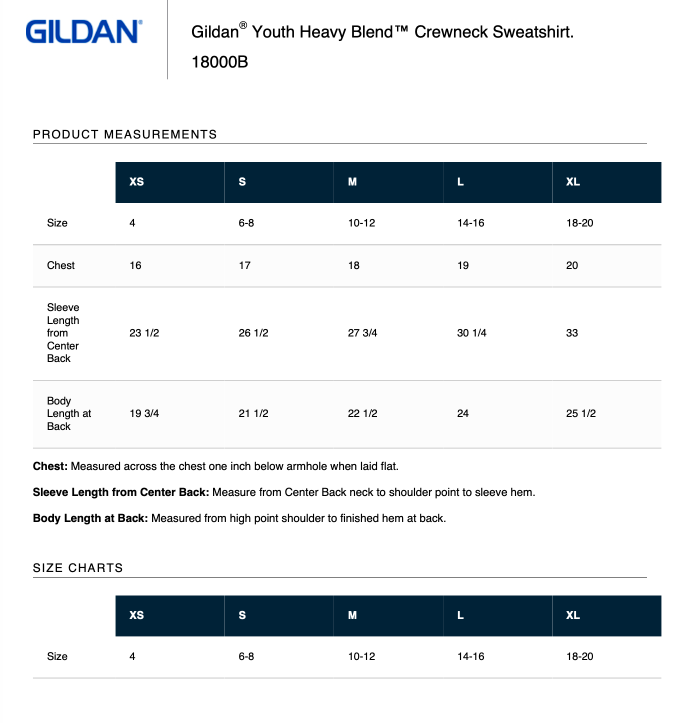 Gildan® Youth Heavy Blend™ Crewneck Sweatshirt