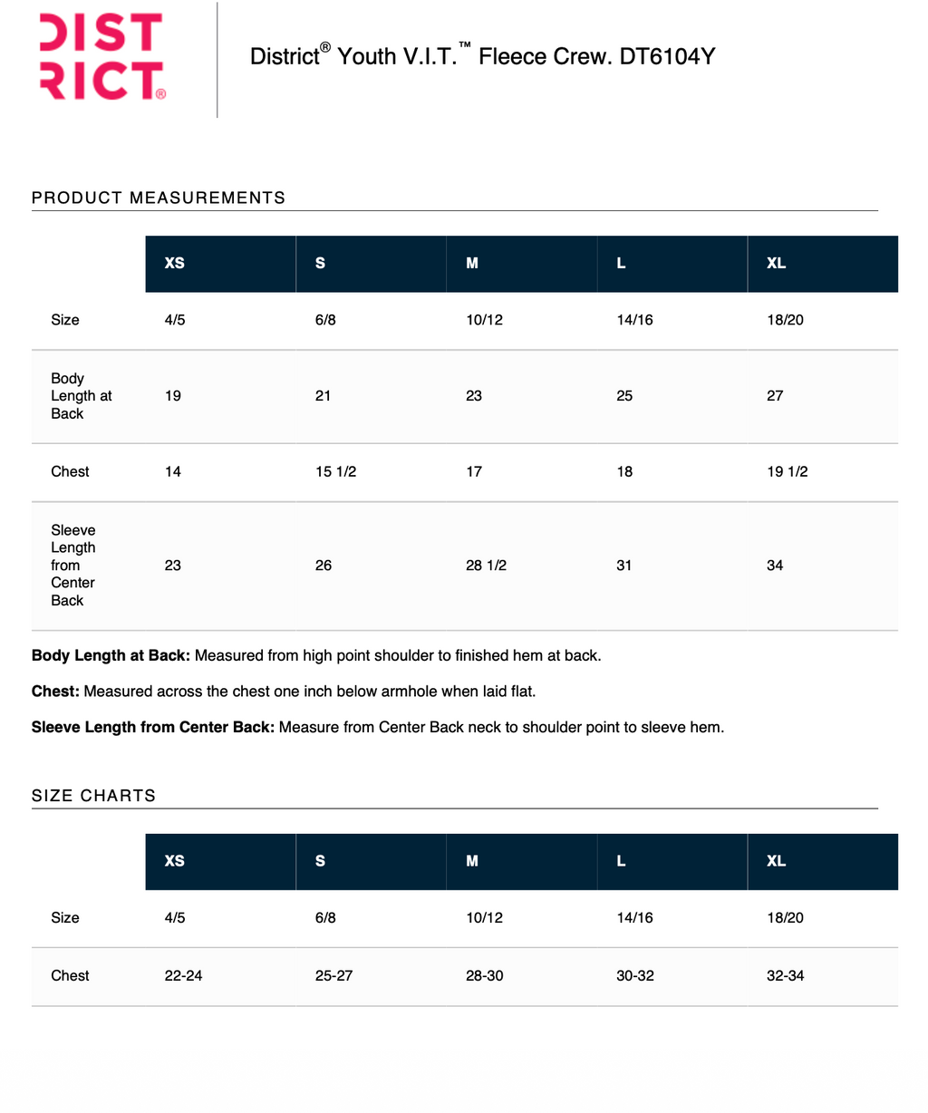 District® Youth V.I.T.™ Fleece Crew