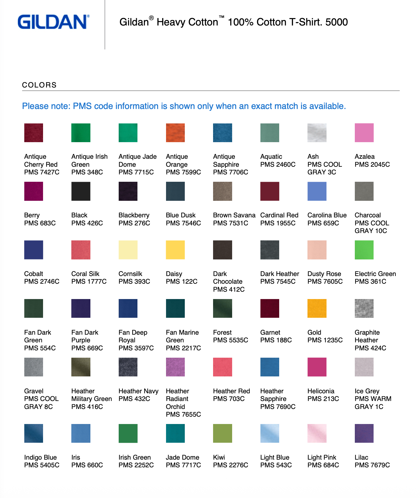 Gildan® Heavy Cotton™ 100% Cotton T-Shirt