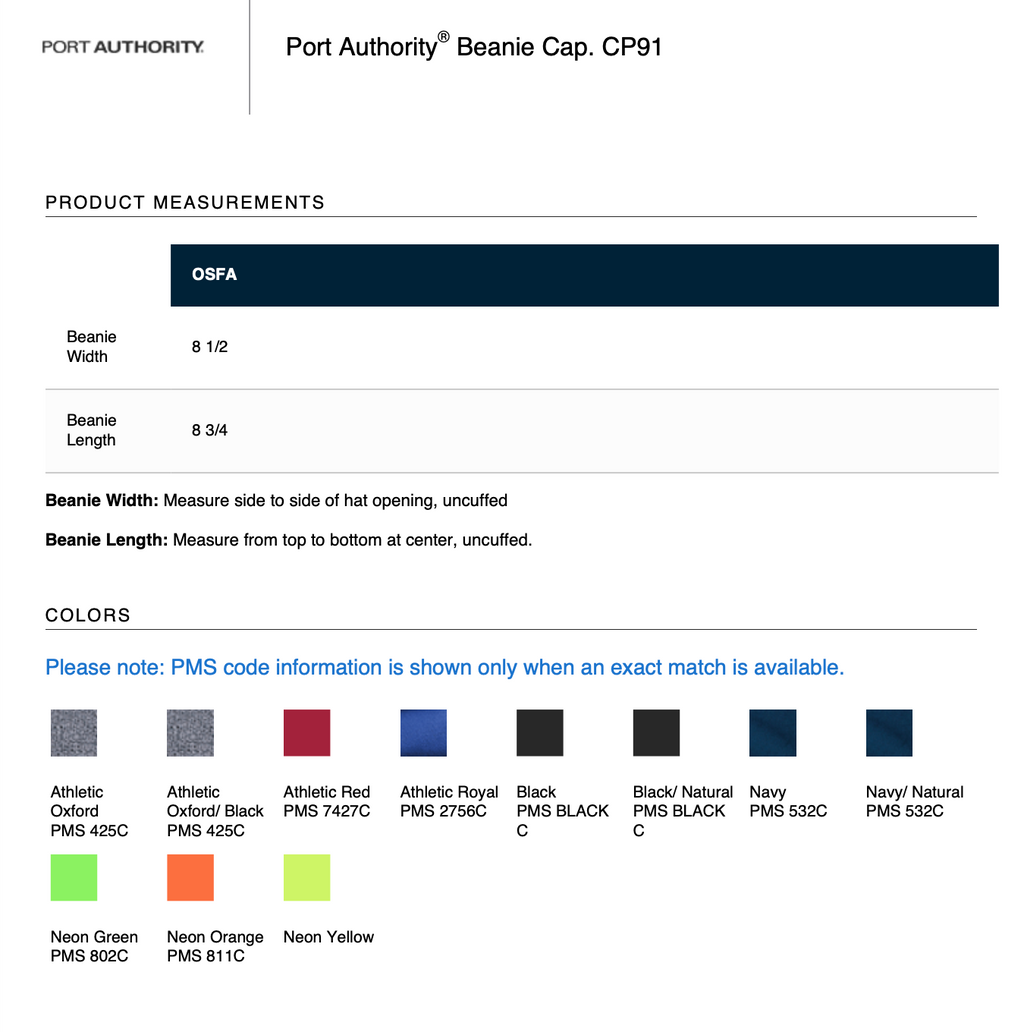Port Authority® Beanie Cap