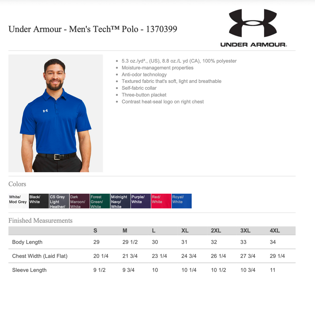 Men's Tech™ Polo (Under Armour)
