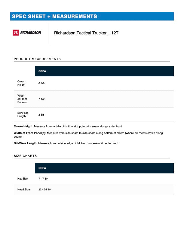 Richardson Tactical Trucker 112