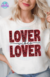 "FAUX SEQUIN LOVER VIBES" GRAPHIC TEE - Creative Genius Enterprises