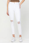 High Rise Crop Skinny Jeans - Creative Genius Enterprises