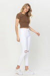 High Rise Crop Skinny Jeans - Creative Genius Enterprises