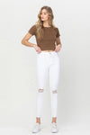 High Rise Crop Skinny Jeans - Creative Genius Enterprises