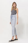 Super High Relaxed Cuffed Straight Jeans - Creative Genius Enterprises