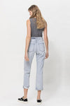 Super High Relaxed Cuffed Straight Jeans - Creative Genius Enterprises