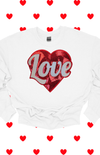 VALENTINE'S DAY CHENILLE PATCH SWEATER - Creative Genius Enterprises