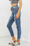 Judy Blue Dahlia Full Size Distressed Patch Jeans - Creative Genius Enterprises