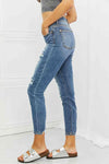 Judy Blue Dahlia Full Size Distressed Patch Jeans - Creative Genius Enterprises