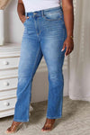 Judy Blue Full Size Straight Leg Jeans with Pockets - Creative Genius Enterprises