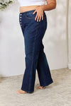 Judy Blue Full Size Button-Fly Straight Jeans - Creative Genius Enterprises