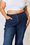 Judy Blue Full Size Button-Fly Straight Jeans - Creative Genius Enterprises