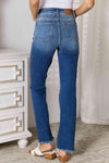 Judy Blue Full Size Distressed Raw Hem Jeans - Creative Genius Enterprises