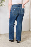 Judy Blue Full Size High Waist 90's Distressed Straight Jeans - Creative Genius Enterprises