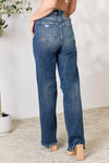 Judy Blue Full Size High Waist 90's Distressed Straight Jeans - Creative Genius Enterprises