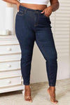 Judy Blue Full Size High Waist Pocket Embroidered Skinny Jeans - Creative Genius Enterprises