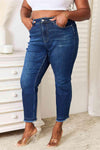 Judy Blue Full Size High Waist Released Hem Slit Jeans - Creative Genius Enterprises