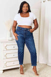 Judy Blue Full Size High Waist Released Hem Slit Jeans - Creative Genius Enterprises