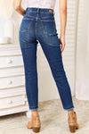 Judy Blue Full Size High Waist Released Hem Slit Jeans - Creative Genius Enterprises