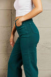 Judy Blue Hailey Full Size Tummy Control High Waisted Cropped Wide Leg Jeans - Creative Genius Enterprises