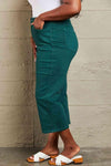 Judy Blue Hailey Full Size Tummy Control High Waisted Cropped Wide Leg Jeans - Creative Genius Enterprises