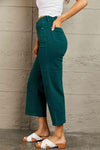 Judy Blue Hailey Full Size Tummy Control High Waisted Cropped Wide Leg Jeans - Creative Genius Enterprises