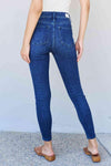 Judy Blue Marie Full Size Mid Rise Crinkle Ankle Detail Skinny Jeans - Creative Genius Enterprises